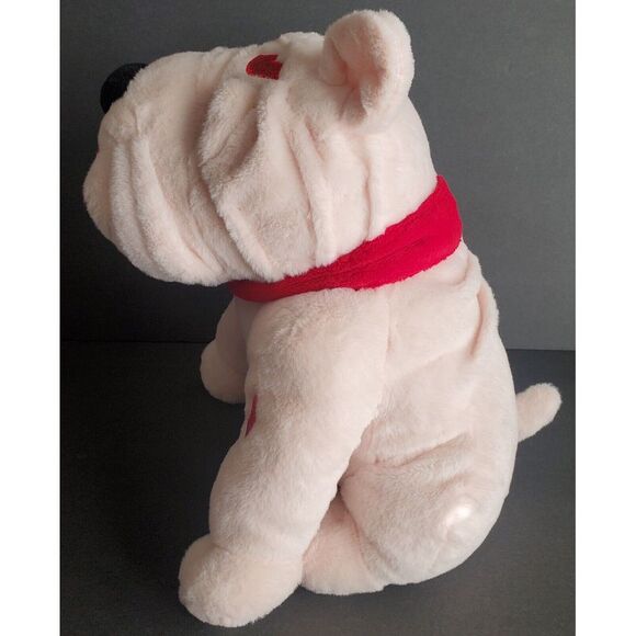 Bulldog Plush Stuffed Animal Dan Dee Collector's Choice Glitter Lips Kiss V-DAY - Picture 7 of 11
